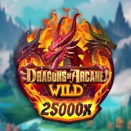 Dragons of Arcane Wild online game logo by Foxium on spinstarcasino.eu